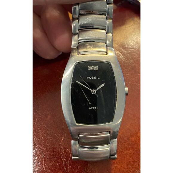 Women's 30mm Silver Tone Fossil Steel Watch, FS2761, Arkitekt Model, WR 30M - Picture 2 of 3